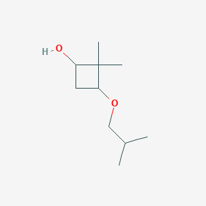 B1463945 2,2-Dimethyl-3-(2-methylpropoxy)cyclobutan-1-ol CAS No. 1333695-19-4