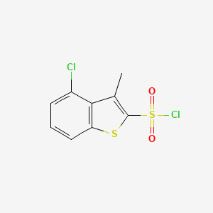 B1463950 4-Chloro-3-methyl-1-benzothiophene-2-sulfonyl chloride CAS No. 752135-45-8