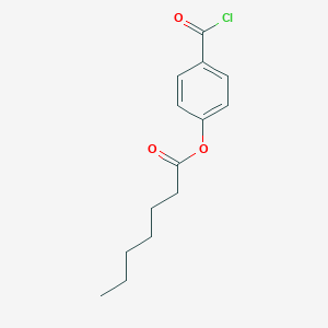 4-(Chlorocarbonyl)phenyl heptanoate