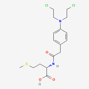 L-Methionine, N-((4-(bis(2-chloroethyl)amino)phenyl)acetyl)-