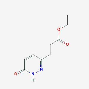 molecular formula C9H12N2O3 B1463960 Ethyl 3-(6-hydroxypyridazin-3-yl)propanoate CAS No. 6484-01-0