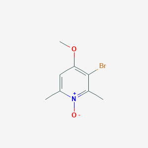 3-Bromo-4-methoxy-2,6-dimethyl-1-oxo-1lambda~5~-pyridine