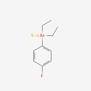 Diethyl(4-fluorophenyl)sulfanylidene-lambda~5~-arsane