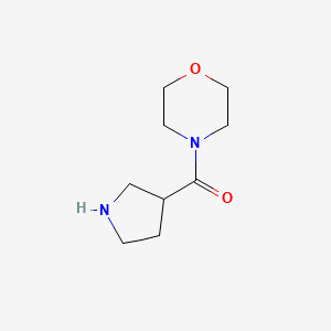 molecular formula C9H16N2O2 B1463965 4-(Pyrrolidine-3-carbonyl)morpholine CAS No. 666853-74-3