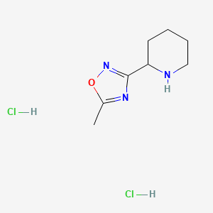 2-(5-Methyl-1,2,4-oxadiazol-3-yl)piperidine dihydrochloride