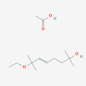 Acetic acid;7-ethoxy-2,7-dimethyloct-5-en-2-ol