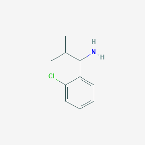 molecular formula C10H14ClN B1463968 1-(2-氯苯基)-2-甲基丙胺 CAS No. 1183825-71-9