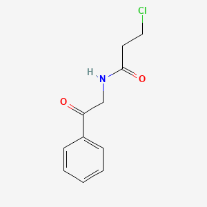 molecular formula C11H12ClNO2 B1463970 3-氯-N-(2-氧代-2-苯乙基)丙酰胺 CAS No. 70680-55-6