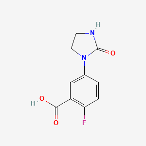 molecular formula C10H9FN2O3 B1463972 2-Fluoro-5-(2-oxoimidazolidin-1-yl)benzoic acid CAS No. 1183572-58-8