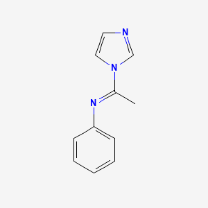 (1E)-1-(1H-Imidazol-1-yl)-N-phenylethan-1-imine