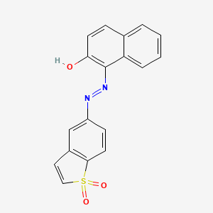 5-[2-(2-Oxonaphthalen-1(2H)-ylidene)hydrazinyl]-1H-1-benzothiophene-1,1-dione