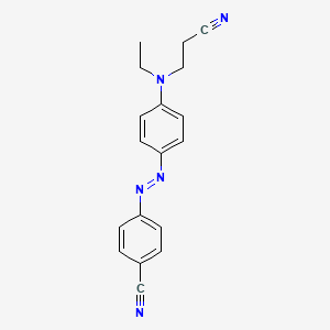 4-[(E)-{4-[(2-Cyanoethyl)(ethyl)amino]phenyl}diazenyl]benzonitrile