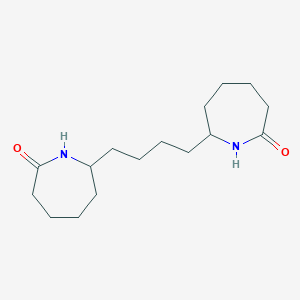 molecular formula C16H28N2O2 B14639782 7,7'-(Butane-1,4-diyl)di(azepan-2-one) CAS No. 52224-44-9