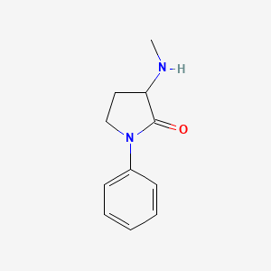 molecular formula C11H14N2O B1463979 3-(Methylamino)-1-phenylpyrrolidin-2-one CAS No. 488838-56-8