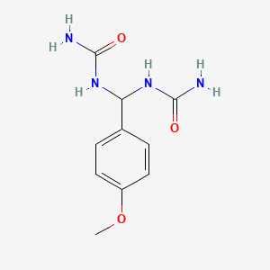 molecular formula C10H14N4O3 B14639801 Anisalbisurea CAS No. 52772-80-2