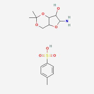 6-amino-2,2-dimethyl-4a,6,7,7a-tetrahydro-4H-furo[3,2-d][1,3]dioxin-7-ol;4-methylbenzenesulfonic acid