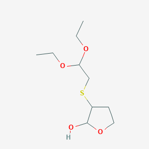 3-[(2,2-Diethoxyethyl)sulfanyl]oxolan-2-OL