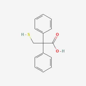 2,2-Diphenyl-3-sulfanylpropanoic acid