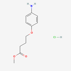 molecular formula C11H16ClNO3 B1463988 4-(4-氨基苯氧基)丁酸甲酯盐酸盐 CAS No. 1311314-93-8