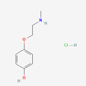 molecular formula C9H14ClNO2 B1463989 4-[2-(Methylamino)ethoxy]phenol hydrochloride CAS No. 857198-87-9