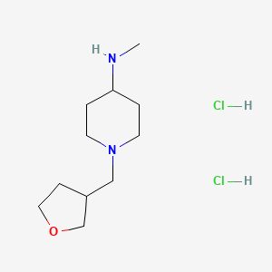 N-methyl-1-(oxolan-3-ylmethyl)piperidin-4-amine dihydrochloride