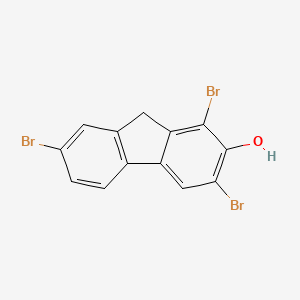 1,3,7-Tribromo-9h-fluoren-2-ol