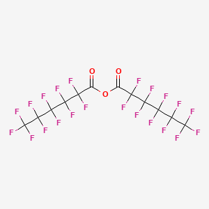 molecular formula C12F22O3 B1463998 2,2,3,3,4,4,5,5,6,6,6-十氟己酰基 2,2,3,3,4,4,5,5,6,6,6-十氟己酸酯 CAS No. 308-13-4