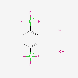 molecular formula C6H4B2F6K2 B1464000 苯-1,4-双三氟硼酸二钾 CAS No. 1150655-08-5