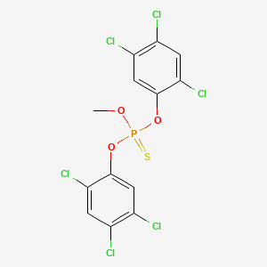 Phosphorothioic acid, O-methyl O,O-bis(2,4,5-trichlorophenyl) ester