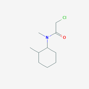 molecular formula C10H18ClNO B1464006 2-氯-N-甲基-N-(2-甲基环己基)乙酰胺 CAS No. 1183795-70-1