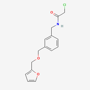 molecular formula C15H16ClNO3 B1464007 2-氯-N-({3-[(呋喃-2-基甲氧基)甲基]苯基}甲基)乙酰胺 CAS No. 1306606-27-8