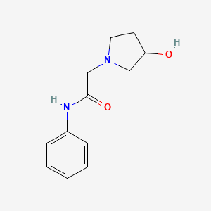 2-(3-hydroxypyrrolidin-1-yl)-N-phenylacetamide
