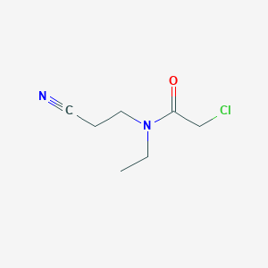 molecular formula C7H11ClN2O B1464020 2-chloro-N-(2-cyanoethyl)-N-ethylacetamide CAS No. 1179615-92-9
