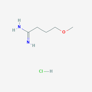 molecular formula C5H13ClN2O B1464027 4-Methoxybutanimidamide hydrochloride CAS No. 1311315-18-0