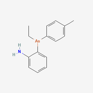 2-[Ethyl(4-methylphenyl)arsanyl]aniline