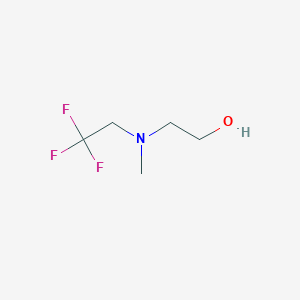 molecular formula C5H10F3NO B1464039 2-[Methyl(2,2,2-trifluoroethyl)amino]ethan-1-ol CAS No. 1182782-12-2