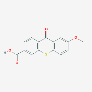 9H-Thioxanthene-3-carboxylic acid, 7-methoxy-9-oxo-