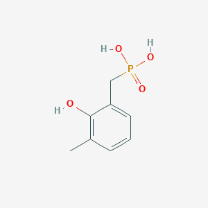 molecular formula C8H11O4P B14640427 2-Hydroxy-3-methylbenzylphosphonic acid CAS No. 52741-95-4