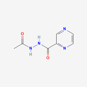 Pyrazinecarboxylic acid, 2-acetylhydrazide