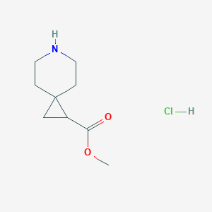 molecular formula C9H16ClNO2 B1464045 6-氮杂螺[2.5]辛烷-1-甲酸甲酯盐酸盐 CAS No. 874365-30-7