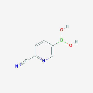 molecular formula C6H5BN2O2 B1464050 (6-氰基吡啶-3-基)硼酸 CAS No. 1011722-07-8