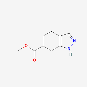 molecular formula C9H12N2O2 B1464051 4,5,6,7-四氢-1H-吲唑-6-羧酸甲酯 CAS No. 1354953-56-2