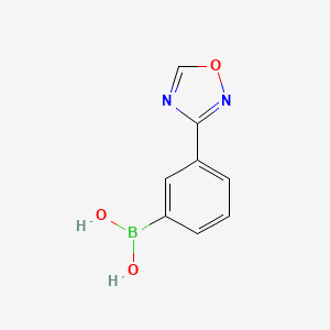 molecular formula C8H7BN2O3 B1464055 3-(1,2,4-Oxadiazol-3-yl)phenylboronic acid CAS No. 2096336-02-4