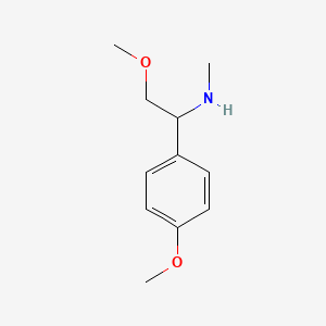 molecular formula C11H17NO2 B1464056 [2-Methoxy-1-(4-methoxyphenyl)ethyl](methyl)amine CAS No. 1247242-66-5