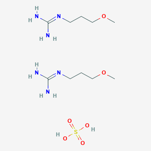molecular formula C10H28N6O6S B1464059 Bis(1-(3-methoxypropyl)guanidine), sulfuric acid CAS No. 1315366-59-6