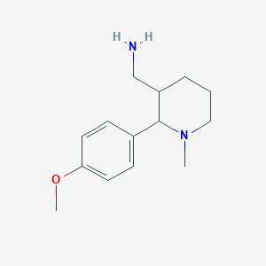 [2-(4-Methoxyphenyl)-1-methylpiperidin-3-yl]methanamine