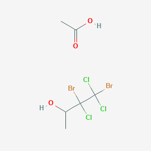 Acetic acid;3,4-dibromo-3,4,4-trichlorobutan-2-ol