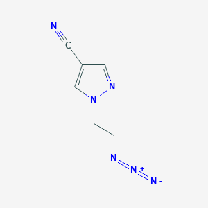 1-(2-azidoethyl)-1H-pyrazole-4-carbonitrile
