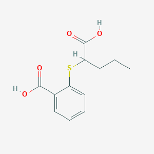 2-[(1-Carboxybutyl)sulfanyl]benzoic acid