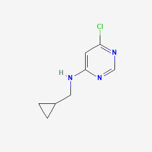 molecular formula C8H10ClN3 B1464070 6-chloro-N-(cyclopropylmethyl)pyrimidin-4-amine CAS No. 928650-17-3